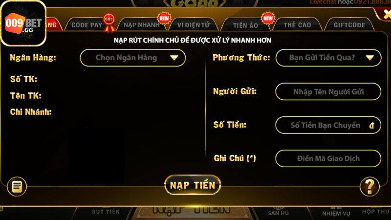 Các bước tham gia cá cược Go88 game bài đổi thưởng