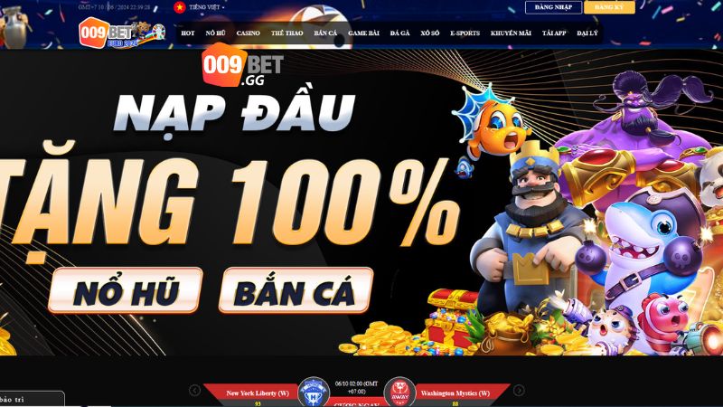 Những ưu điểm đáng chú ý của của nhà cái 009bet